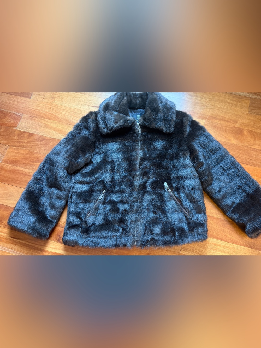 Luxury Faux Fur Jacket - Dark Brown